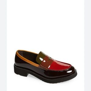 Jeffery Campbell. New with out tags. Multicolor Patent Leather Loafers